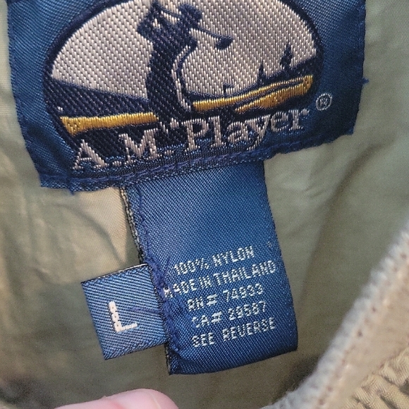 Olive Green Crewneck Pullover Golf Jacket with Relaxed Fit - Picture 2 of 3